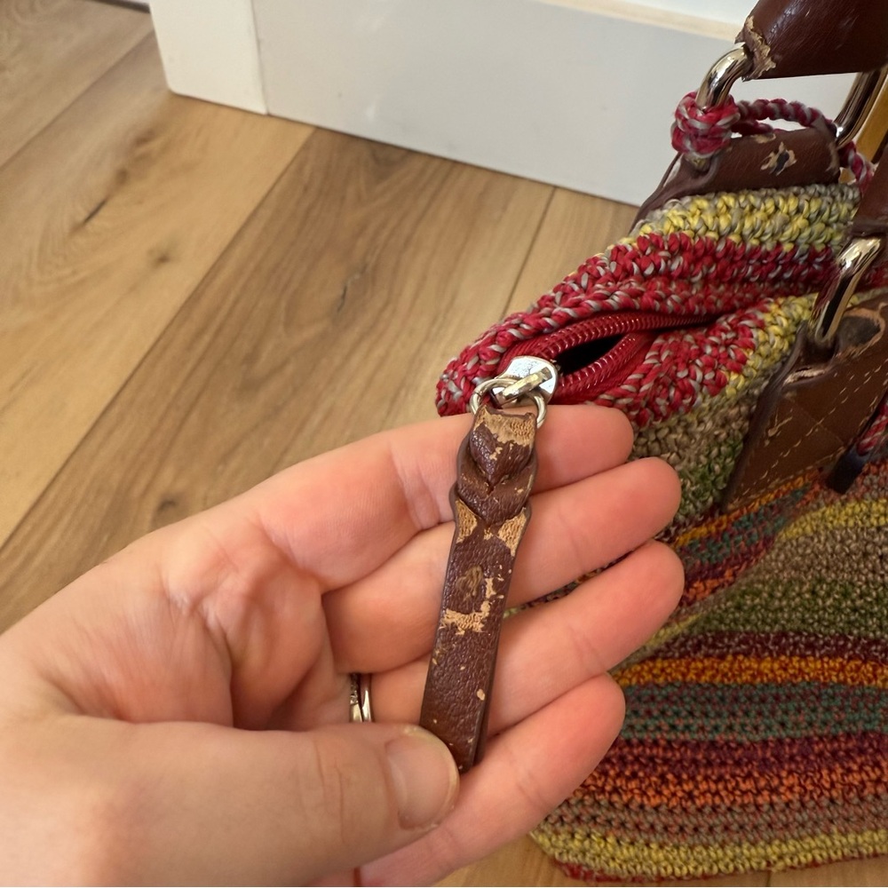 The Sak Colorful Striped Tote Bag Purse - Picture 10 of 12